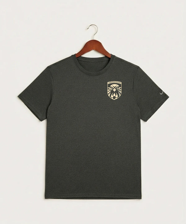Abingdon High School Football (Boys) - Dark Smoke Heather Nike Swoosh Sleeve rLegend Tee NKDX8730