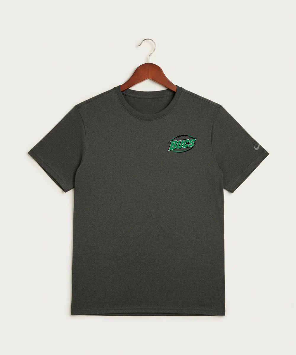 Waterville-Elysian-Morristown High School Football (Boys) - Dark Smoke Heather Nike Swoosh Sleeve rLegend Tee NKDX8730
