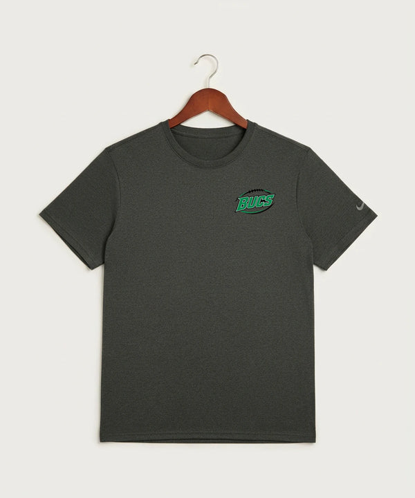 Waterville-Elysian-Morristown High School Football (Boys) - Dark Smoke Heather Nike Swoosh Sleeve rLegend Tee NKDX8730