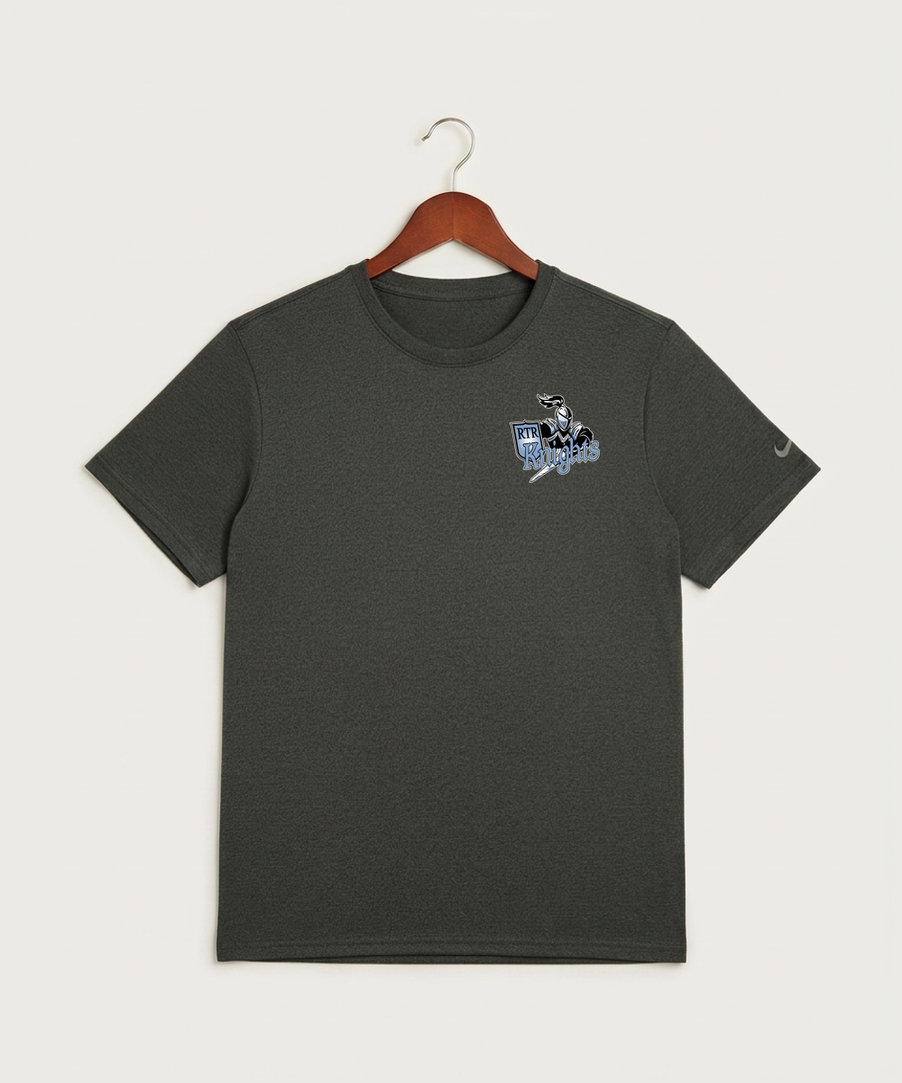 Russell-Tyler-Ruthton High School Football (Boys) - Dark Smoke Heather Nike Swoosh Sleeve rLegend Tee NKDX8730