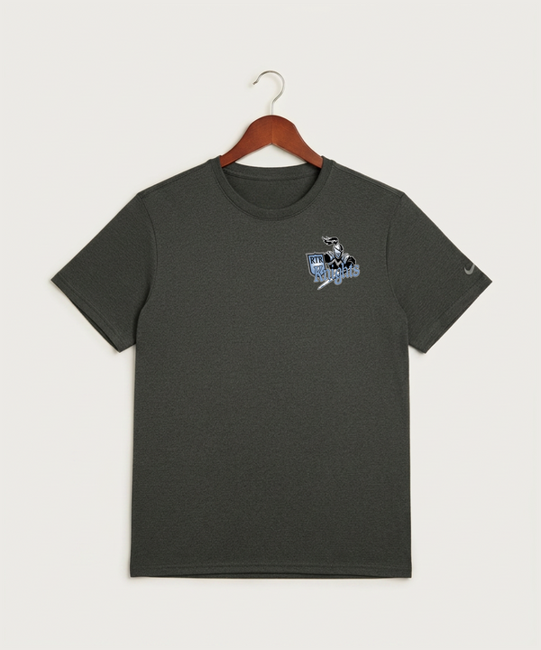 Russell-Tyler-Ruthton High School Football (Boys) - Dark Smoke Heather Nike Swoosh Sleeve rLegend Tee NKDX8730