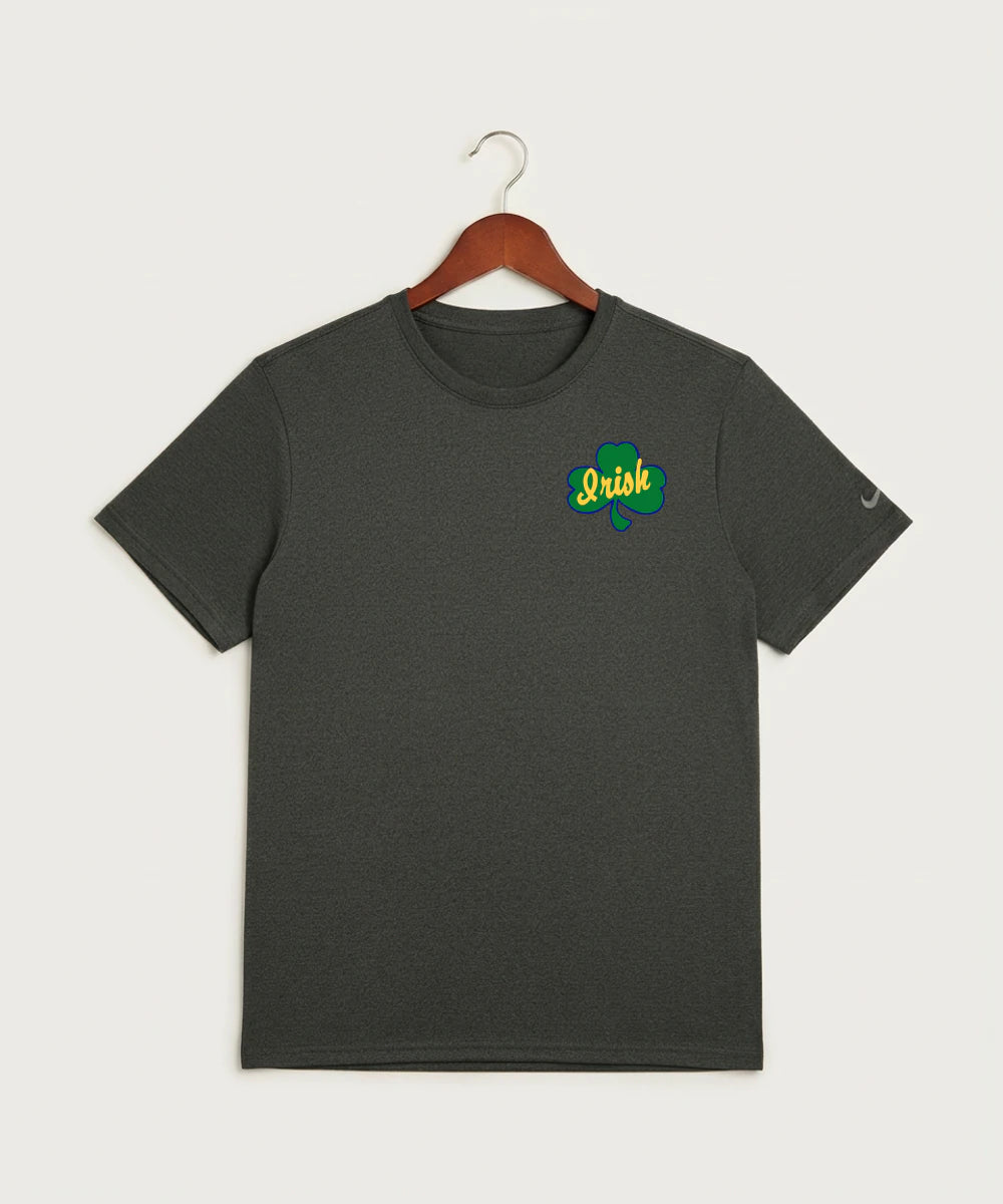 Rosemount High School Volleyball (Girls) - Dark Smoke Heather Nike Swoosh Sleeve rLegend Tee NKDX8730