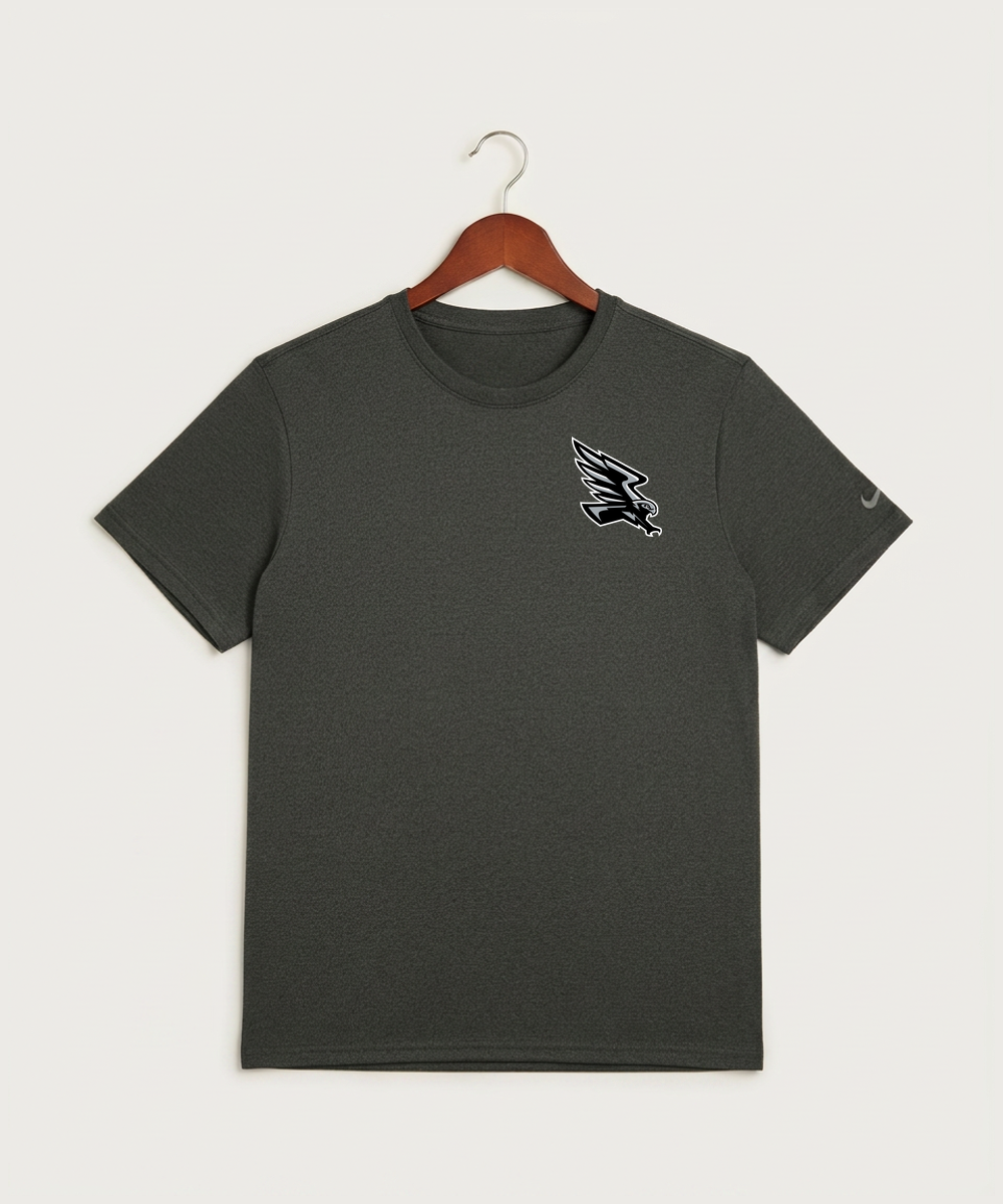 Red Rock Central High School Football (Boys) - Dark Smoke Heather Nike Swoosh Sleeve rLegend Tee NKDX8730