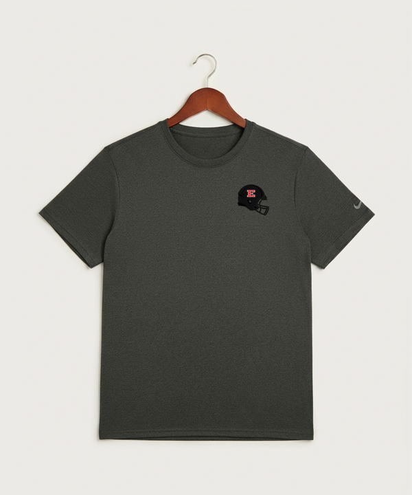 Duluth East High School Football (Boys) - Dark Smoke Heather Nike Swoosh Sleeve rLegend Tee NKDX8730