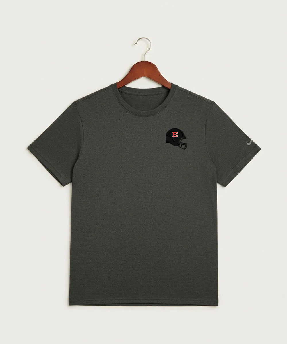 Duluth East High School Football (Boys) - Dark Smoke Heather Nike Swoosh Sleeve rLegend Tee NKDX8730