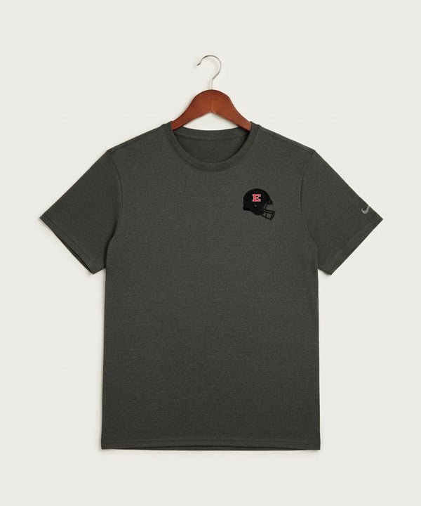 Duluth East High School Football (Boys) - Dark Smoke Heather Nike Swoosh Sleeve rLegend Tee NKDX8730