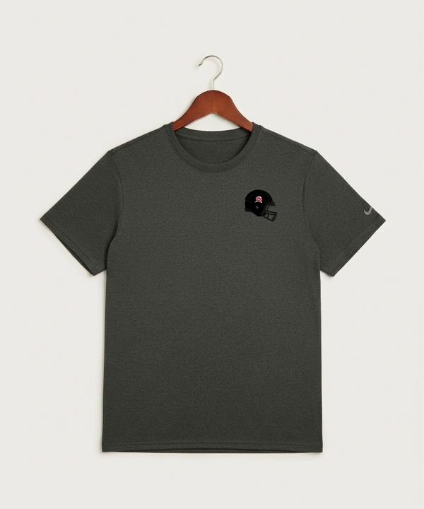 Hancock High School Football (Boys) - Dark Smoke Heather Nike Swoosh Sleeve rLegend Tee NKDX8730
