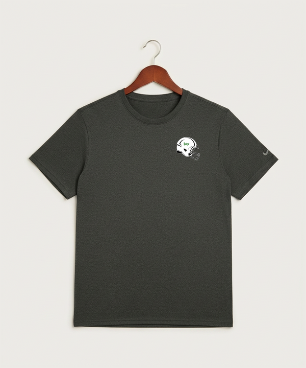Holdingford High School Football (Boys) - Dark Smoke Heather Nike Swoosh Sleeve rLegend Tee NKDX8730