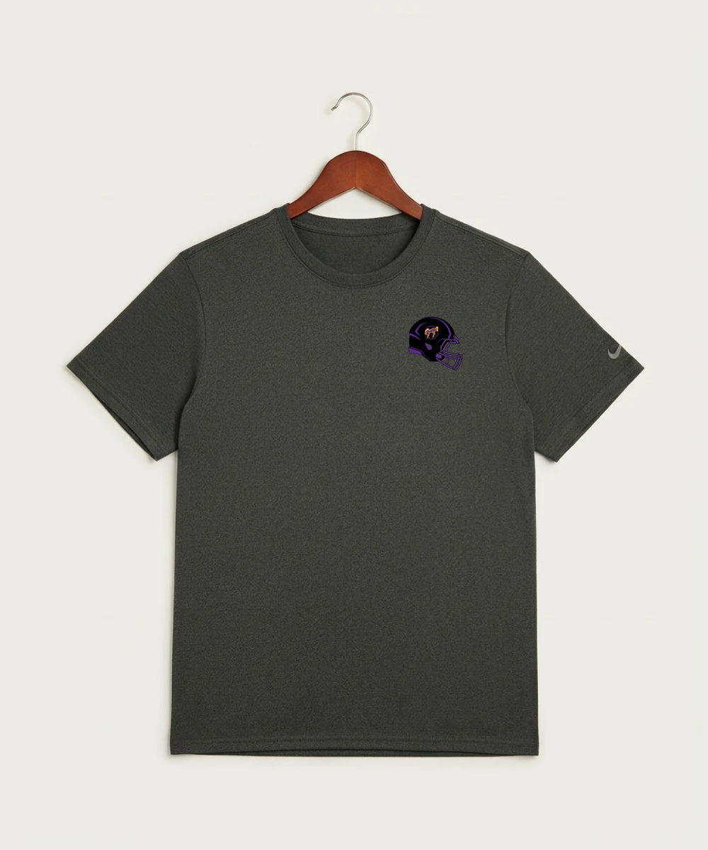 International Falls High School Football (Boys) - Dark Smoke Heather Nike Swoosh Sleeve rLegend Tee NKDX8730