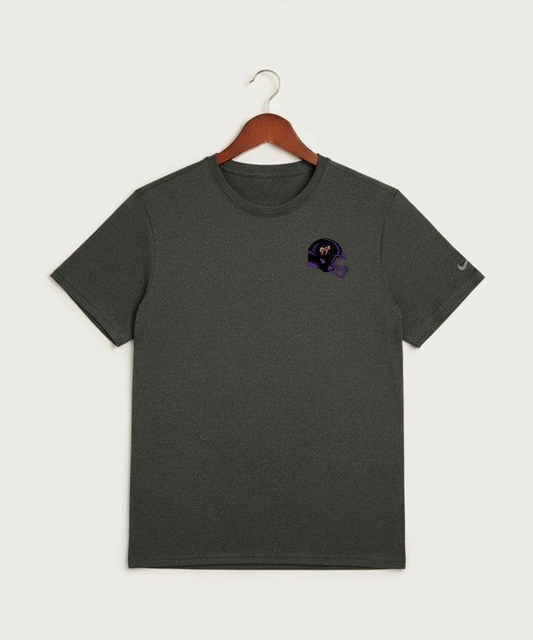 International Falls High School Football (Boys) - Dark Smoke Heather Nike Swoosh Sleeve rLegend Tee NKDX8730