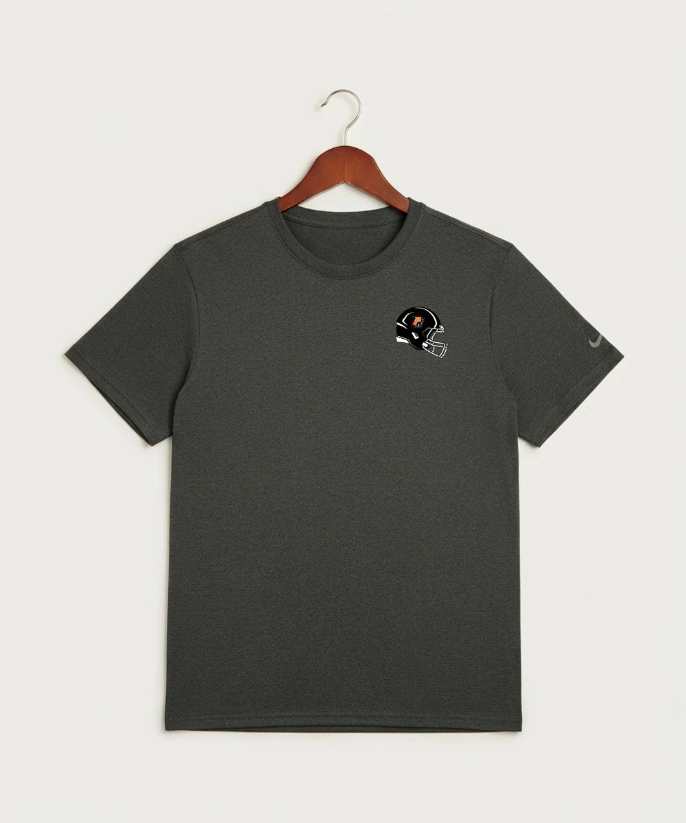 Park Rapids Area High School Football (Boys) - Dark Smoke Heather Nike Swoosh Sleeve rLegend Tee NKDX8730