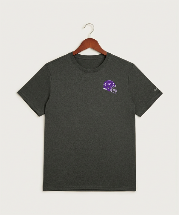 Polk County West Football (Boys) - Dark Smoke Heather Nike Swoosh Sleeve rLegend Tee NKDX8730