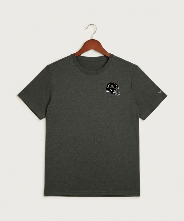 Pine River Backus High School Football (Boys) - Dark Smoke Heather Nike Swoosh Sleeve rLegend Tee NKDX8730