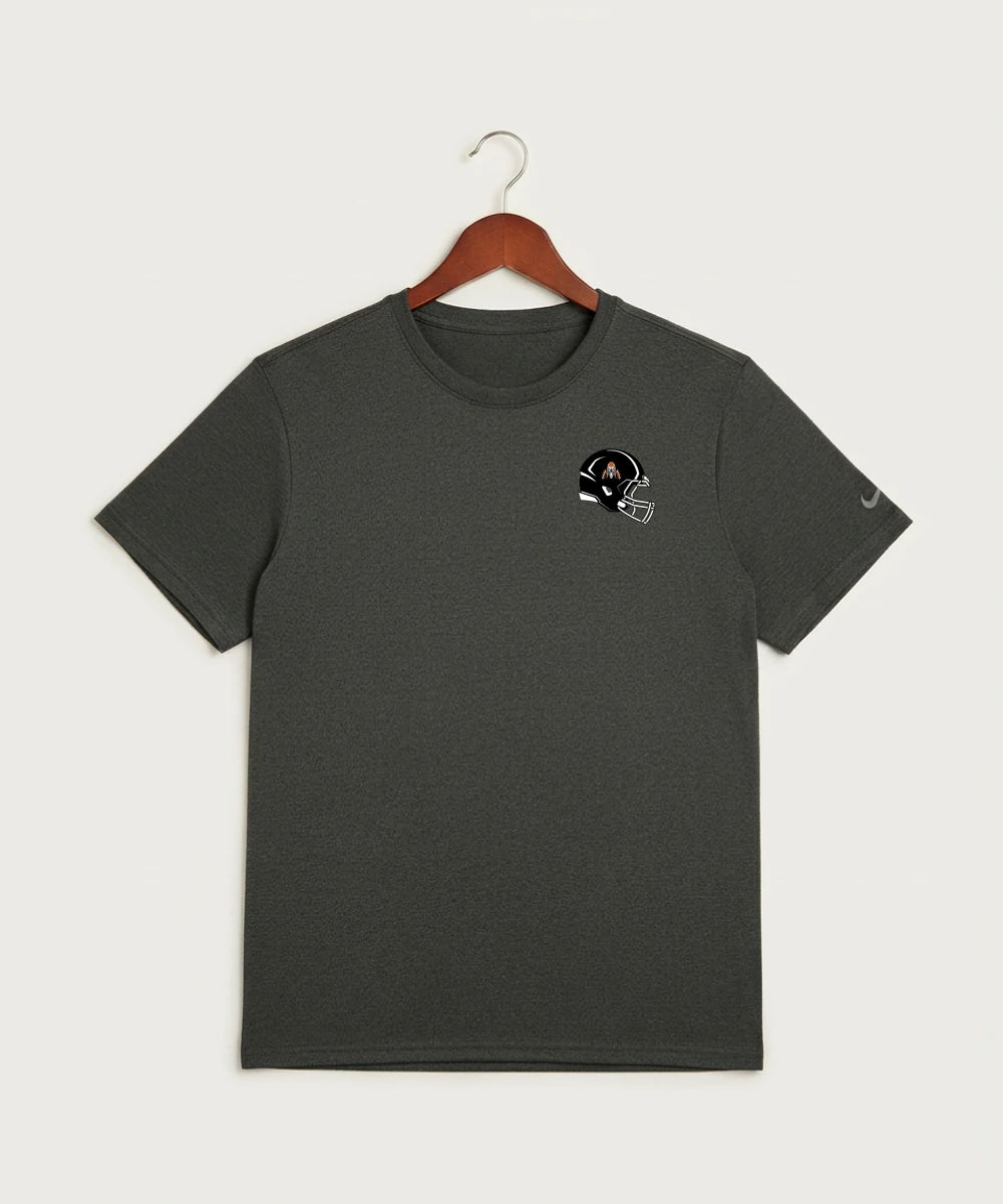 Pine River Backus High School Football (Boys) - Dark Smoke Heather Nike Swoosh Sleeve rLegend Tee NKDX8730