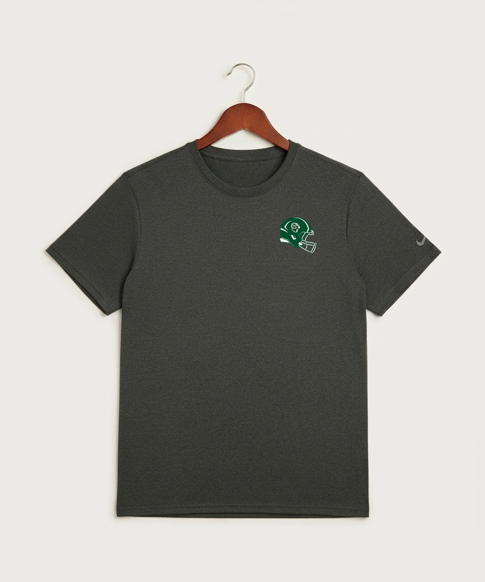 Roseau High School Football (Boys) - Dark Smoke Heather Nike Swoosh Sleeve rLegend Tee NKDX8730