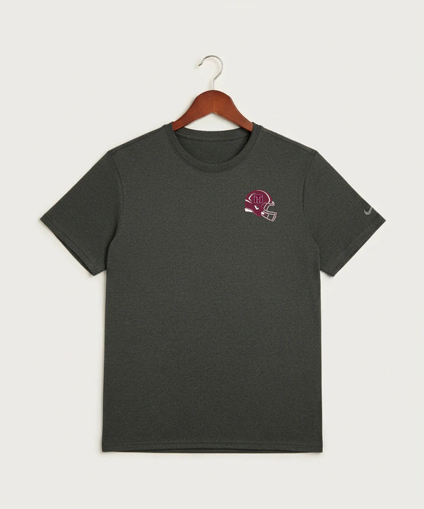 Two Harbors High School Football (Boys) - Dark Smoke Heather Nike Swoosh Sleeve rLegend Tee NKDX8730