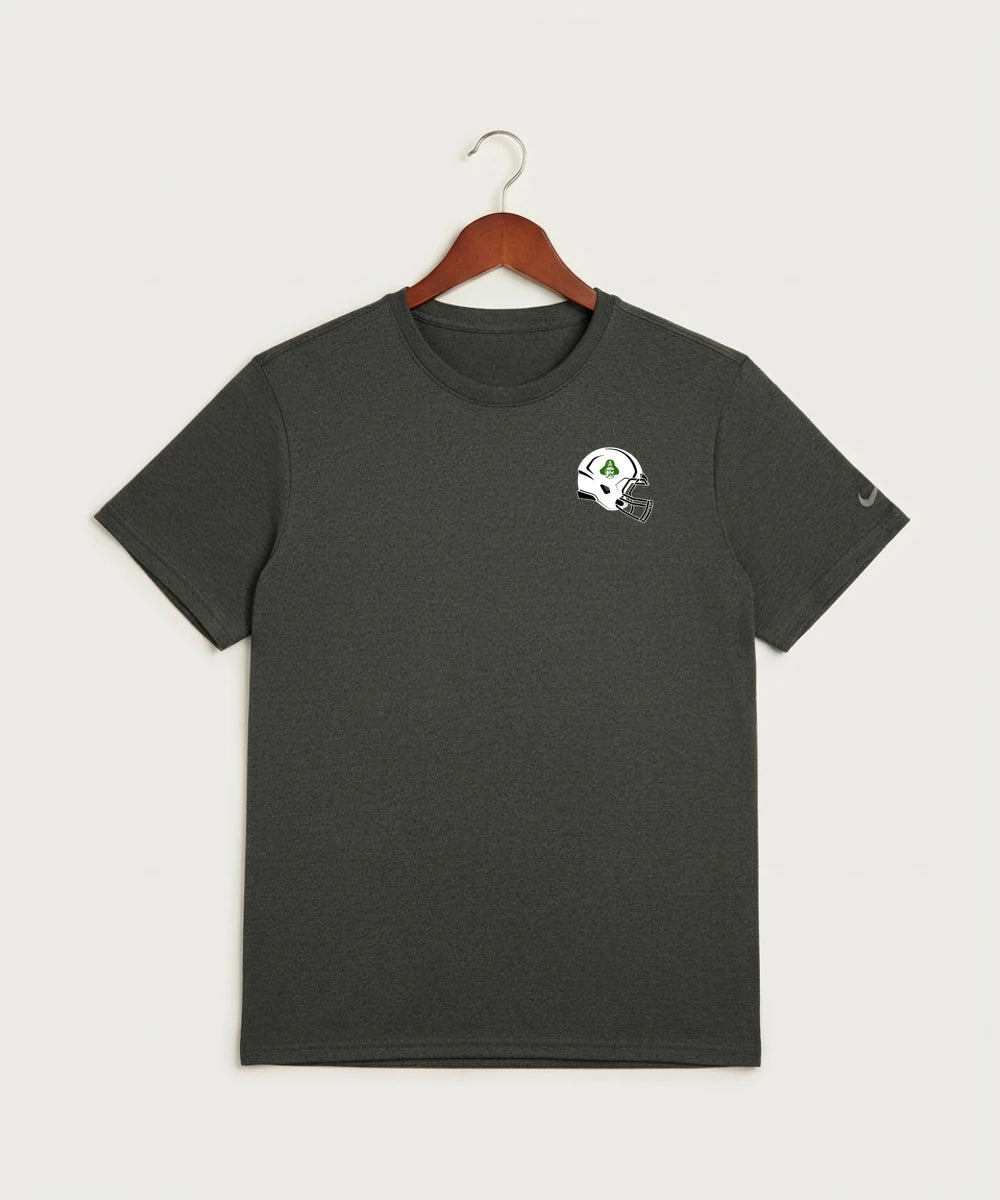 Verndale High School Football (Boys) - Dark Smoke Heather Nike Swoosh Sleeve rLegend Tee NKDX8730