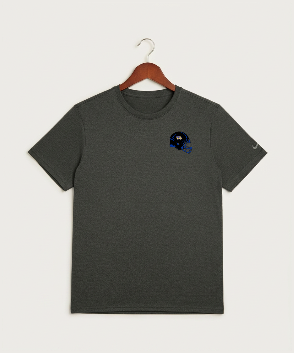 Wadena Deer Creek High School Football (Boys) - Dark Smoke Heather Nike Swoosh Sleeve rLegend Tee NKDX8730
