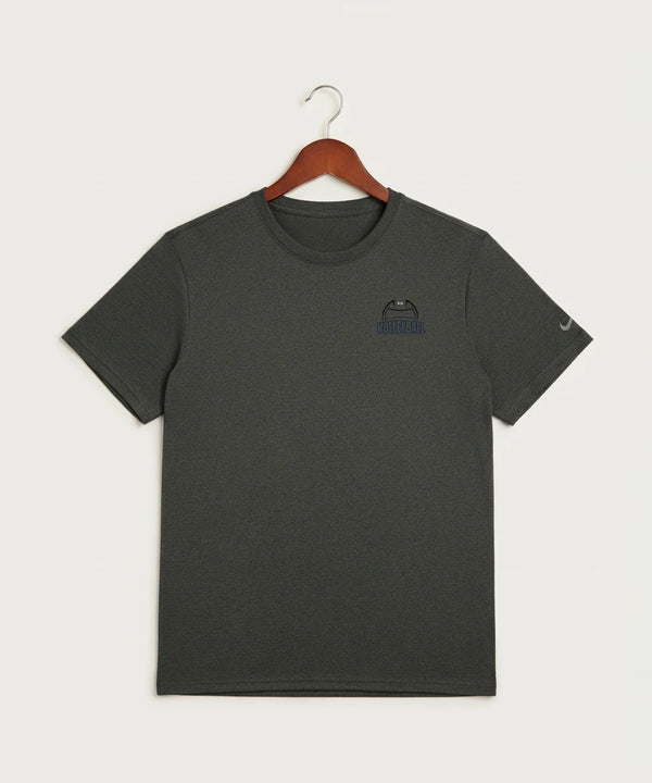 Walker Hackensack Akeley Volleyball (Girls) - Dark Smoke Heather Nike Swoosh Sleeve rLegend Tee NKDX8730