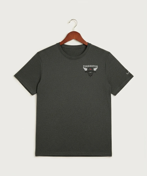 Forreston Basketball - Dark Smoke Heather Nike Swoosh Sleeve rLegend Tee NKDX8730