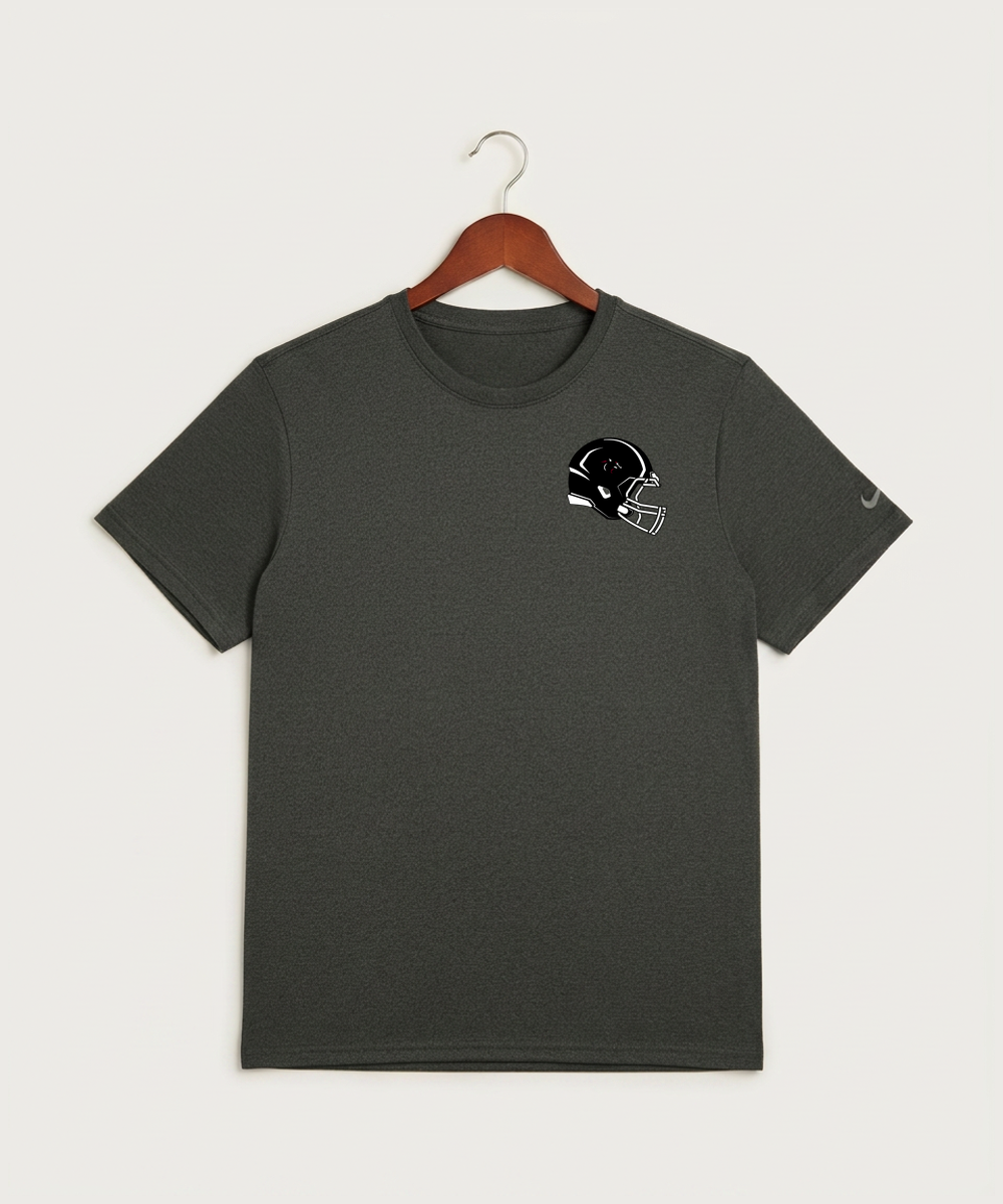 Nrheg Panthers High School Football (Boys) - Dark Smoke Heather Nike Swoosh Sleeve rLegend Tee NKDX8730