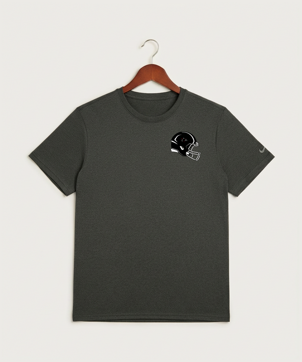 Nrheg Panthers High School Football (Boys) - Dark Smoke Heather Nike Swoosh Sleeve rLegend Tee NKDX8730