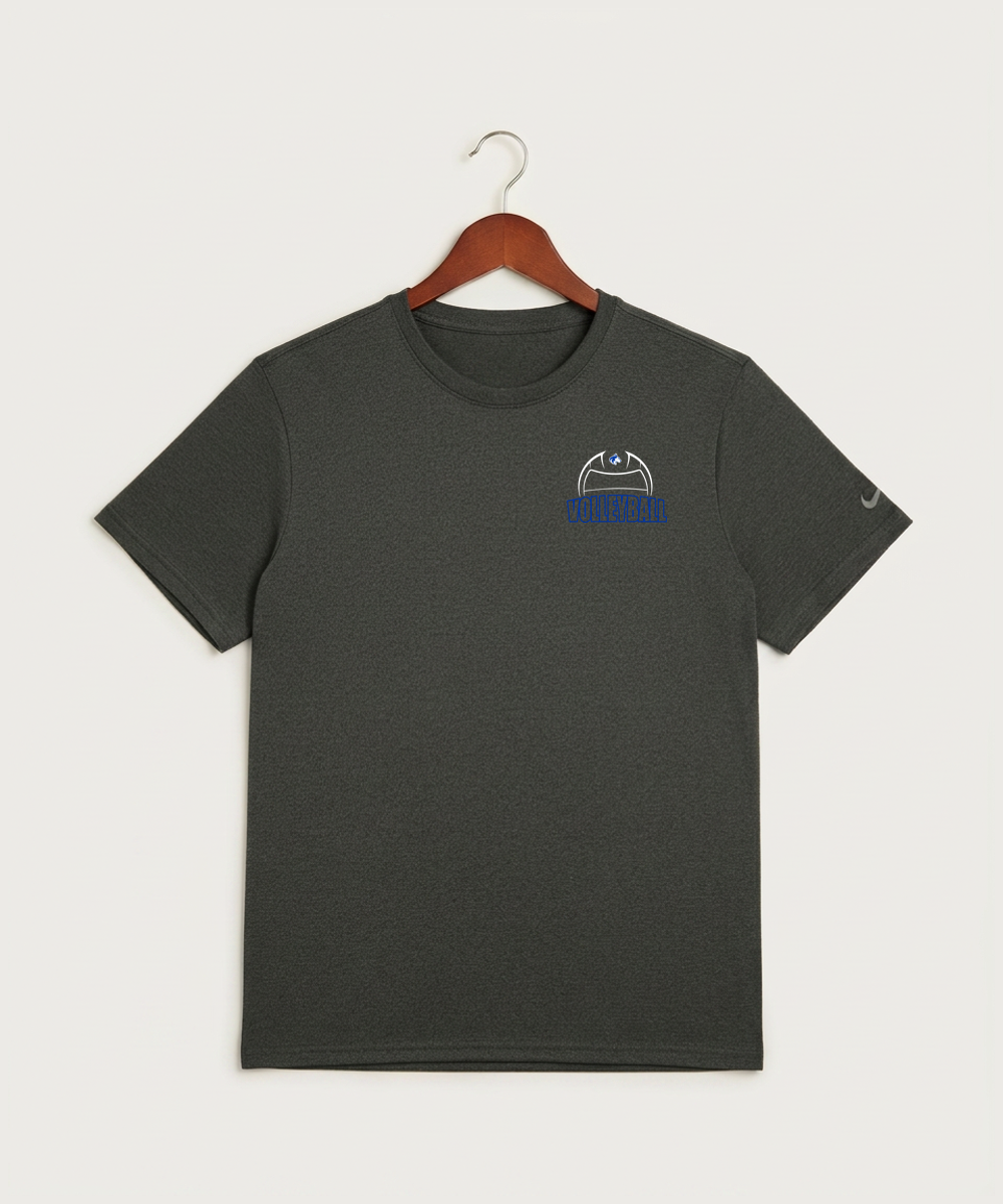 Owatonna High School Volleyball (Girls) - Dark Smoke Heather Nike Swoosh Sleeve rLegend Tee NKDX8730