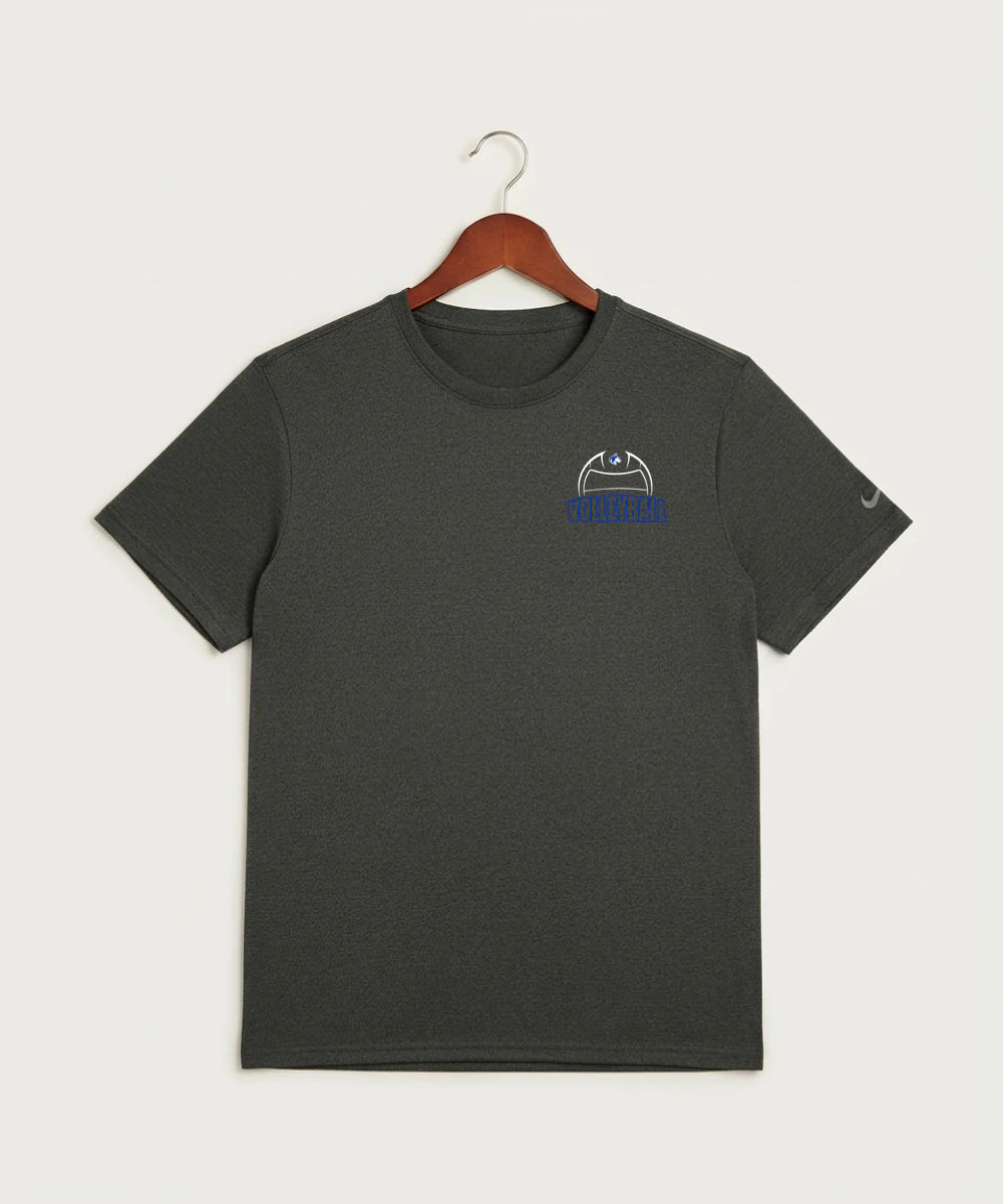 Owatonna High School Volleyball (Girls) - Dark Smoke Heather Nike Swoosh Sleeve rLegend Tee NKDX8730