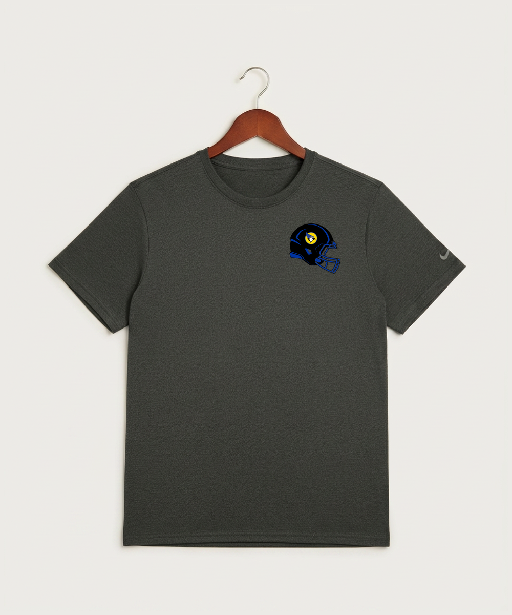 Waseca High School Football (Boys) - Dark Smoke Heather Nike Swoosh Sleeve rLegend Tee NKDX8730