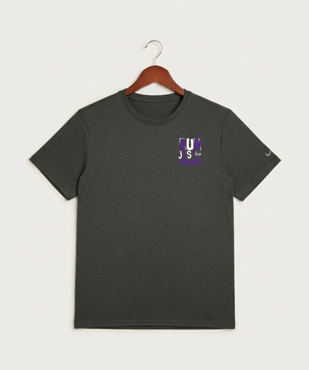 Glencoe Silver Lake High School Athletics - Dark Smoke Heather Nike Swoosh Sleeve rLegend Tee NKDX8730