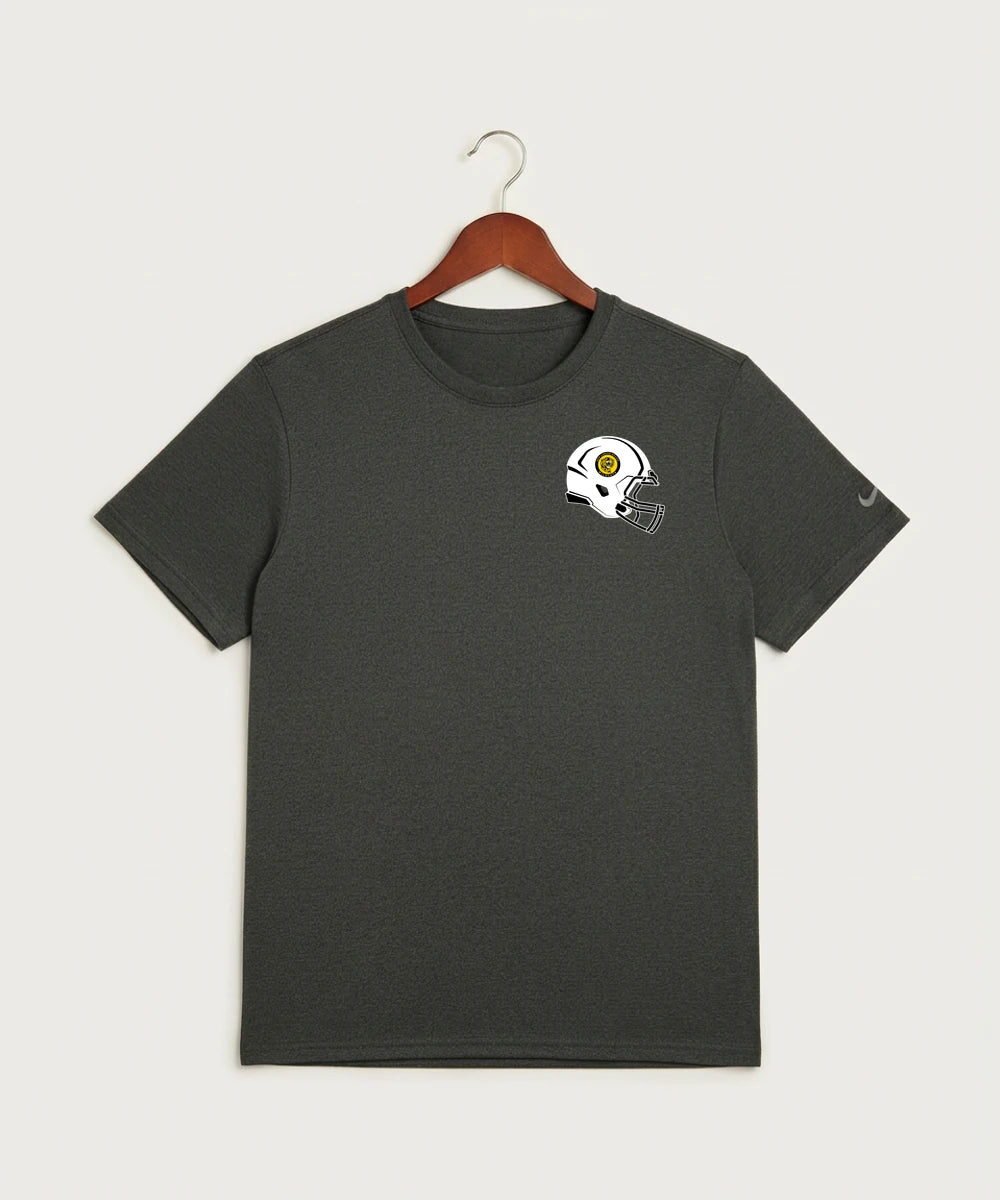 New London Spicer High School Football (Boys) - Dark Smoke Heather Nike Swoosh Sleeve rLegend Tee NKDX8730