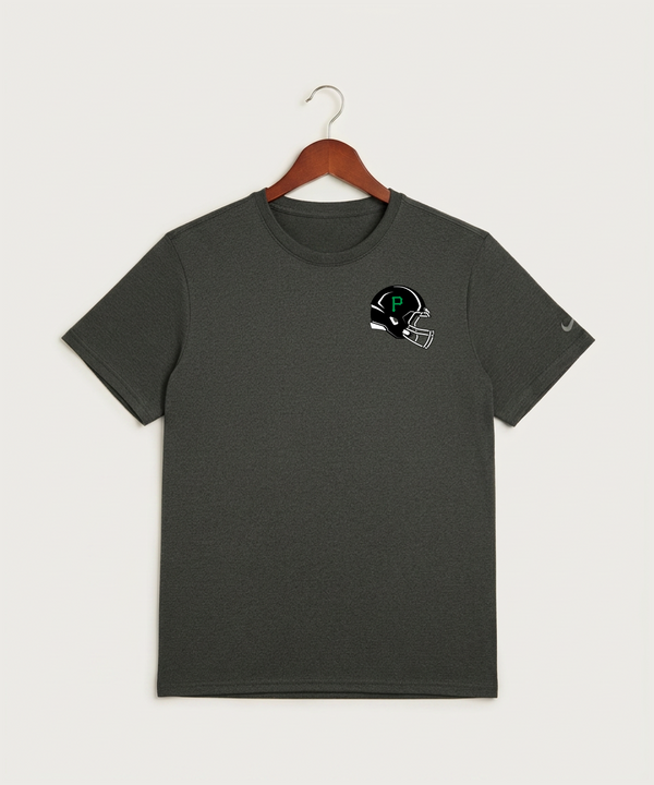 Pipestone Area High School Football (Boys) - Dark Smoke Heather Nike Swoosh Sleeve rLegend Tee NKDX8730
