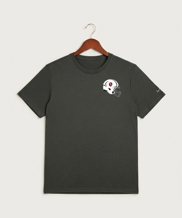 Saint James High School Football (Boys) - Dark Smoke Heather Nike Swoosh Sleeve rLegend Tee NKDX8730