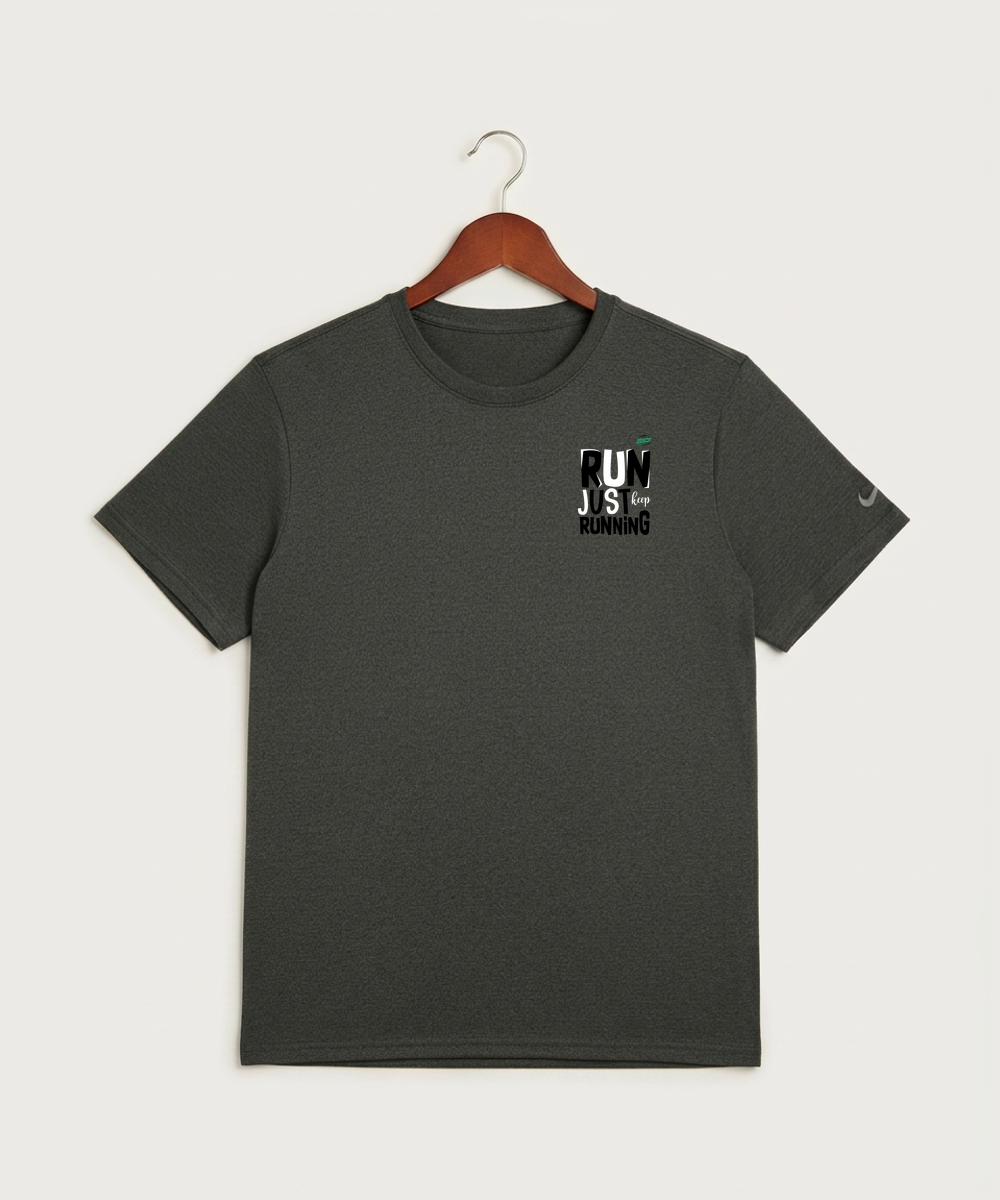 Waterville-Elysian-Morristown High School Football (Boys) - Dark Smoke Heather Nike Swoosh Sleeve rLegend Tee NKDX8730