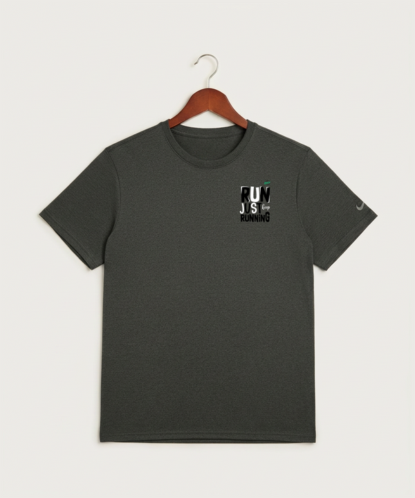 Waterville-Elysian-Morristown High School Football (Boys) - Dark Smoke Heather Nike Swoosh Sleeve rLegend Tee NKDX8730