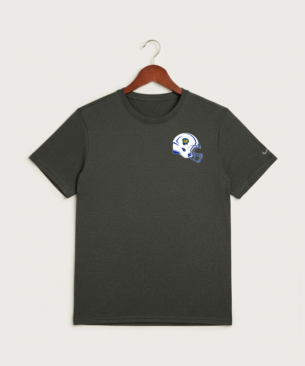 Wayzata High School Football (Boys) - Dark Smoke Heather Nike Swoosh Sleeve rLegend Tee NKDX8730