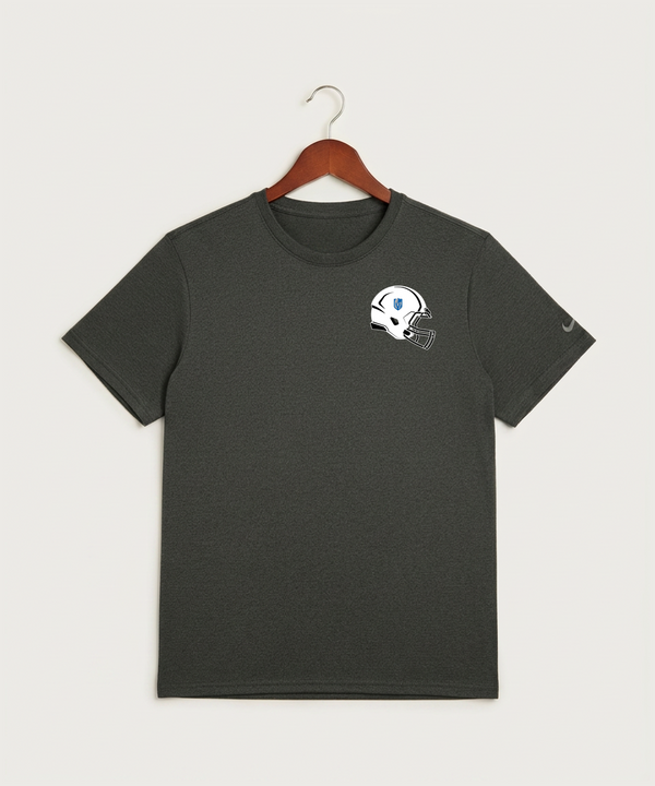 Lake Crystal-Welcome-Memorial High School Football (Boys) - Dark Smoke Heather Nike Swoosh Sleeve rLegend Tee NKDX8730
