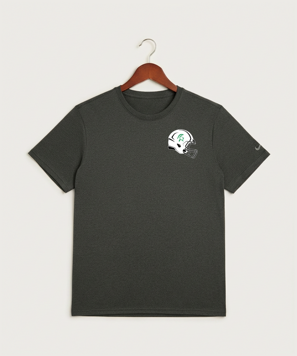 La Crescent High School Football (Boys) - Dark Smoke Heather Nike Swoosh Sleeve rLegend Tee NKDX8730