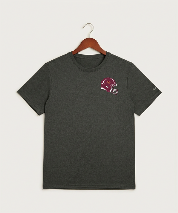 Pine Island High School Football (Boys) - Dark Smoke Heather Nike Swoosh Sleeve rLegend Tee NKDX8730