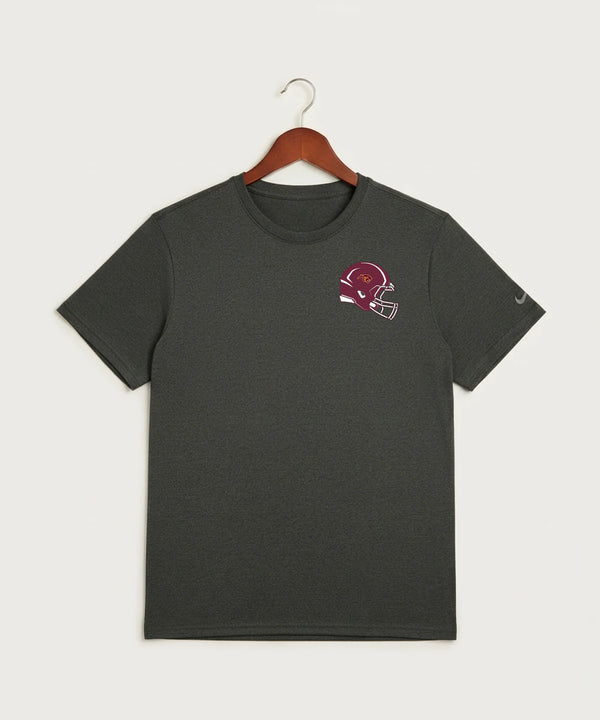 Pine Island High School Football (Boys) - Dark Smoke Heather Nike Swoosh Sleeve rLegend Tee NKDX8730