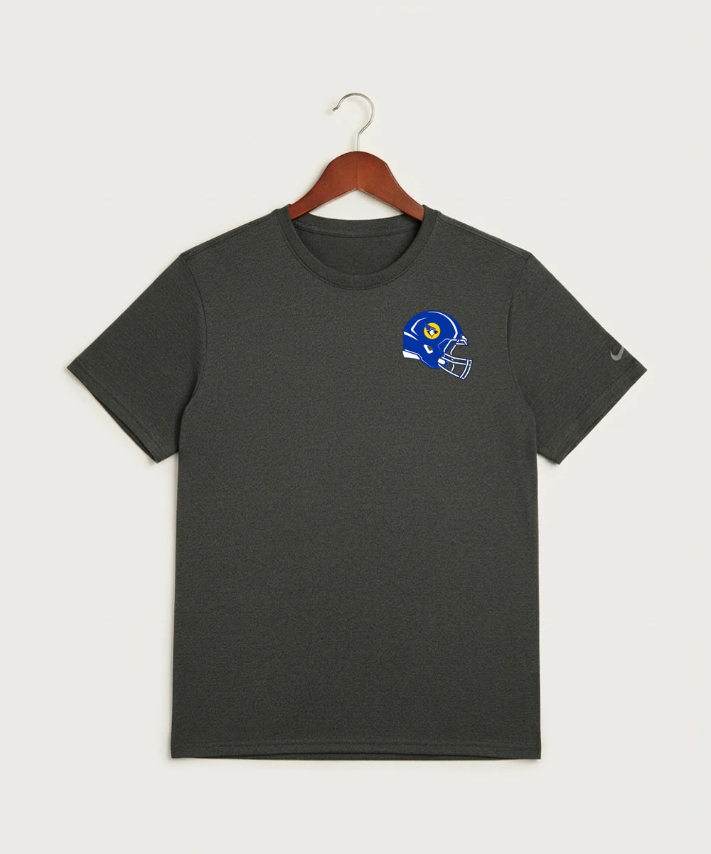 Waseca High School Football (Boys) - Dark Smoke Heather Nike Swoosh Sleeve rLegend Tee NKDX8730