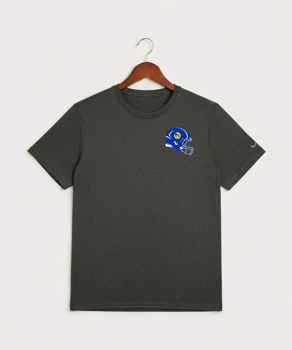 Waseca High School Football (Boys) - Dark Smoke Heather Nike Swoosh Sleeve rLegend Tee NKDX8730