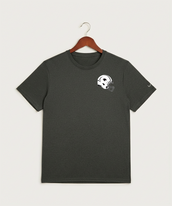 Nrheg Panthers High School Football (Boys) - Dark Smoke Heather Nike Swoosh Sleeve rLegend Tee NKDX8730