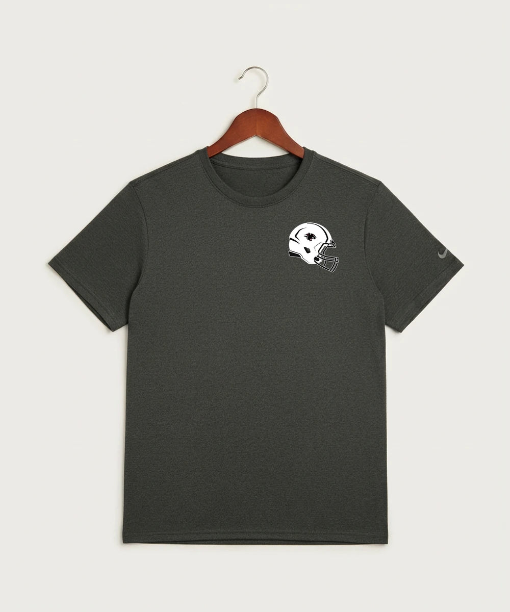 Nrheg Panthers High School Football (Boys) - Dark Smoke Heather Nike Swoosh Sleeve rLegend Tee NKDX8730