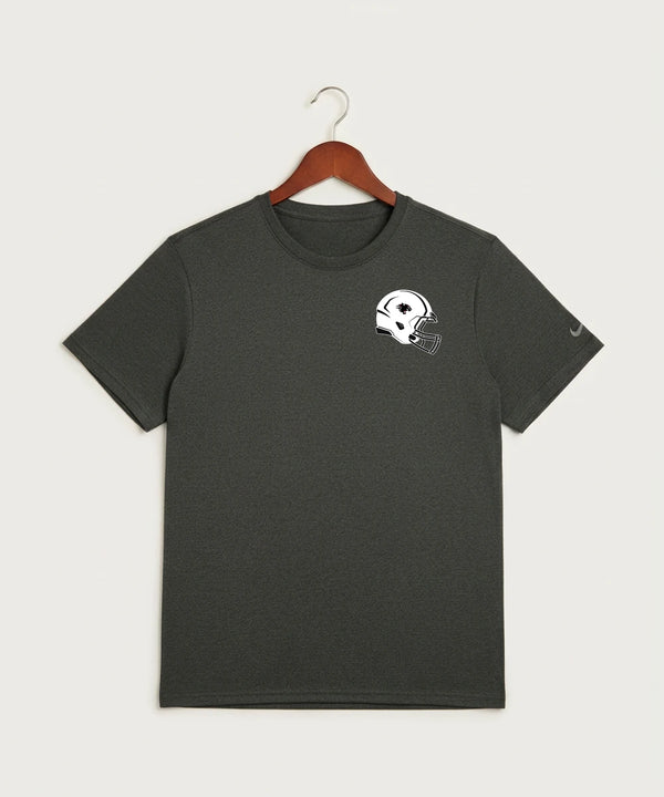 Nrheg Panthers High School Football (Boys) - Dark Smoke Heather Nike Swoosh Sleeve rLegend Tee NKDX8730