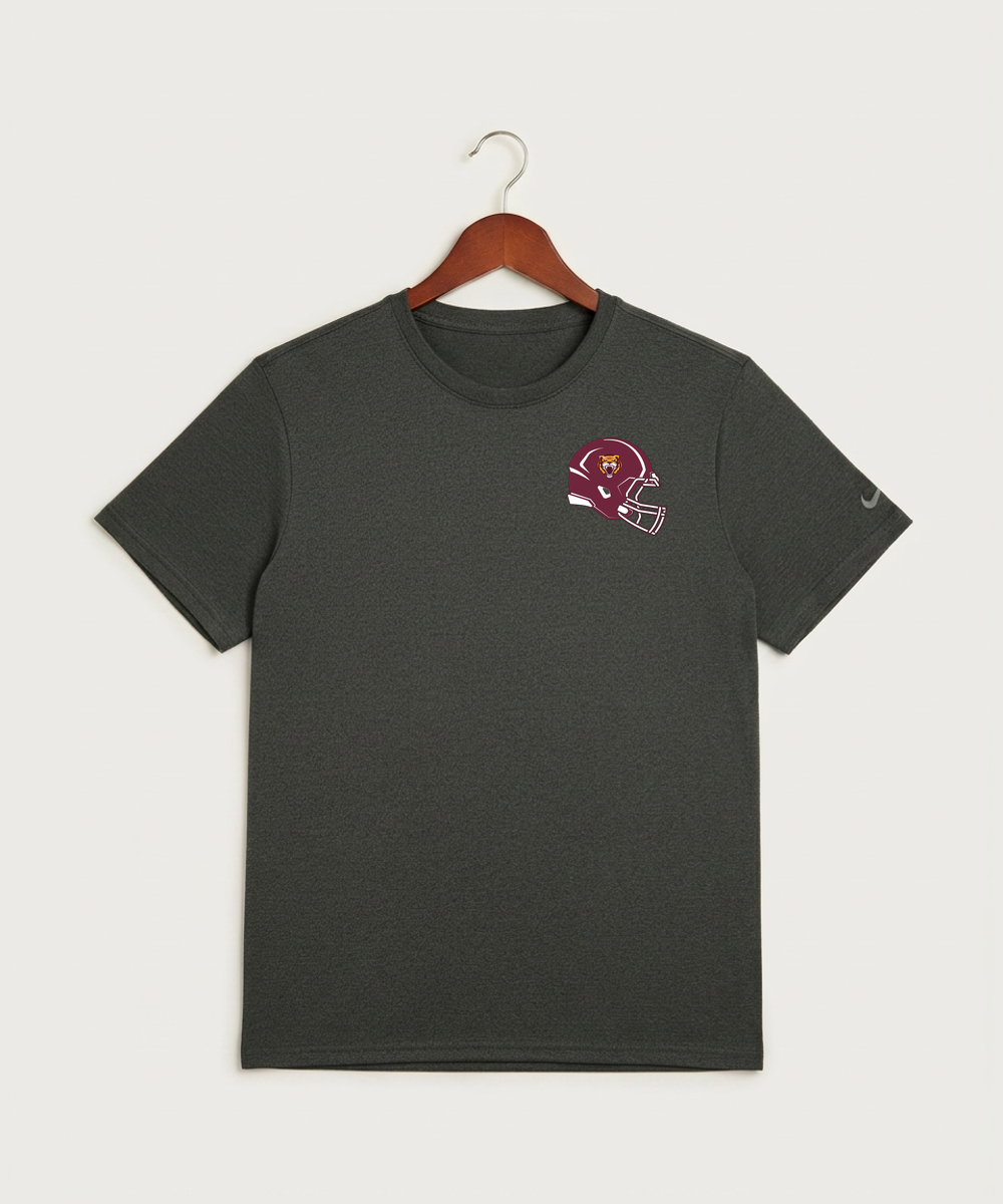 Stewartville High School Football (Boys) - Dark Smoke Heather Nike Swoosh Sleeve rLegend Tee NKDX8730