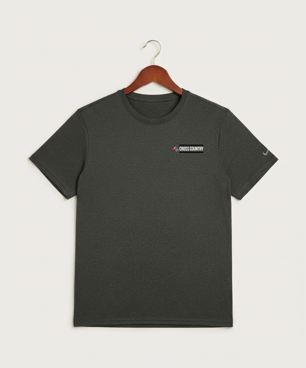 John Marshall High School Cross Country (Coed) - Dark Smoke Heather Nike Swoosh Sleeve rLegend Tee NKDX8730