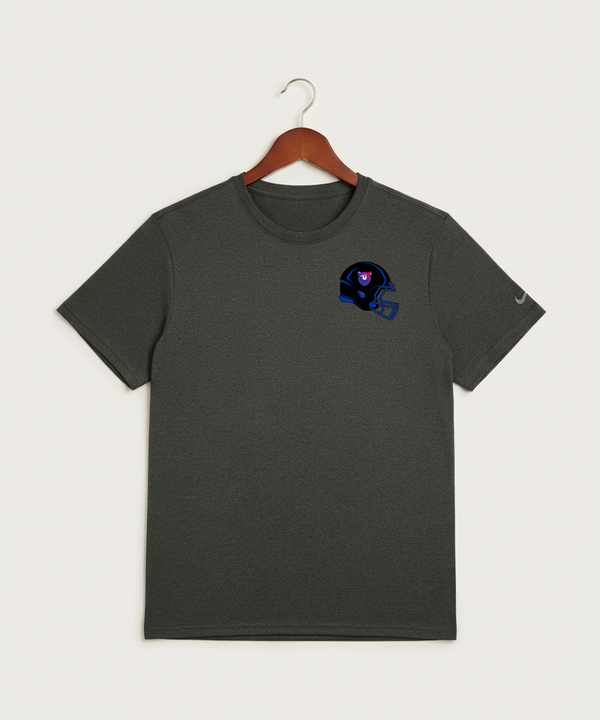 Bertha Hewitt High School Football (Boys) - Dark Smoke Heather Nike Swoosh Sleeve rLegend Tee NKDX8730