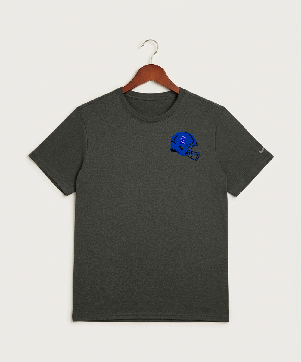 Lakeview High School Football (Boys) - Dark Smoke Heather Nike Swoosh Sleeve rLegend Tee NKDX8730