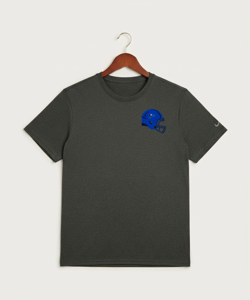 Red Lake County Central Football (Boys) - Dark Smoke Heather Nike Swoosh Sleeve rLegend Tee NKDX8730